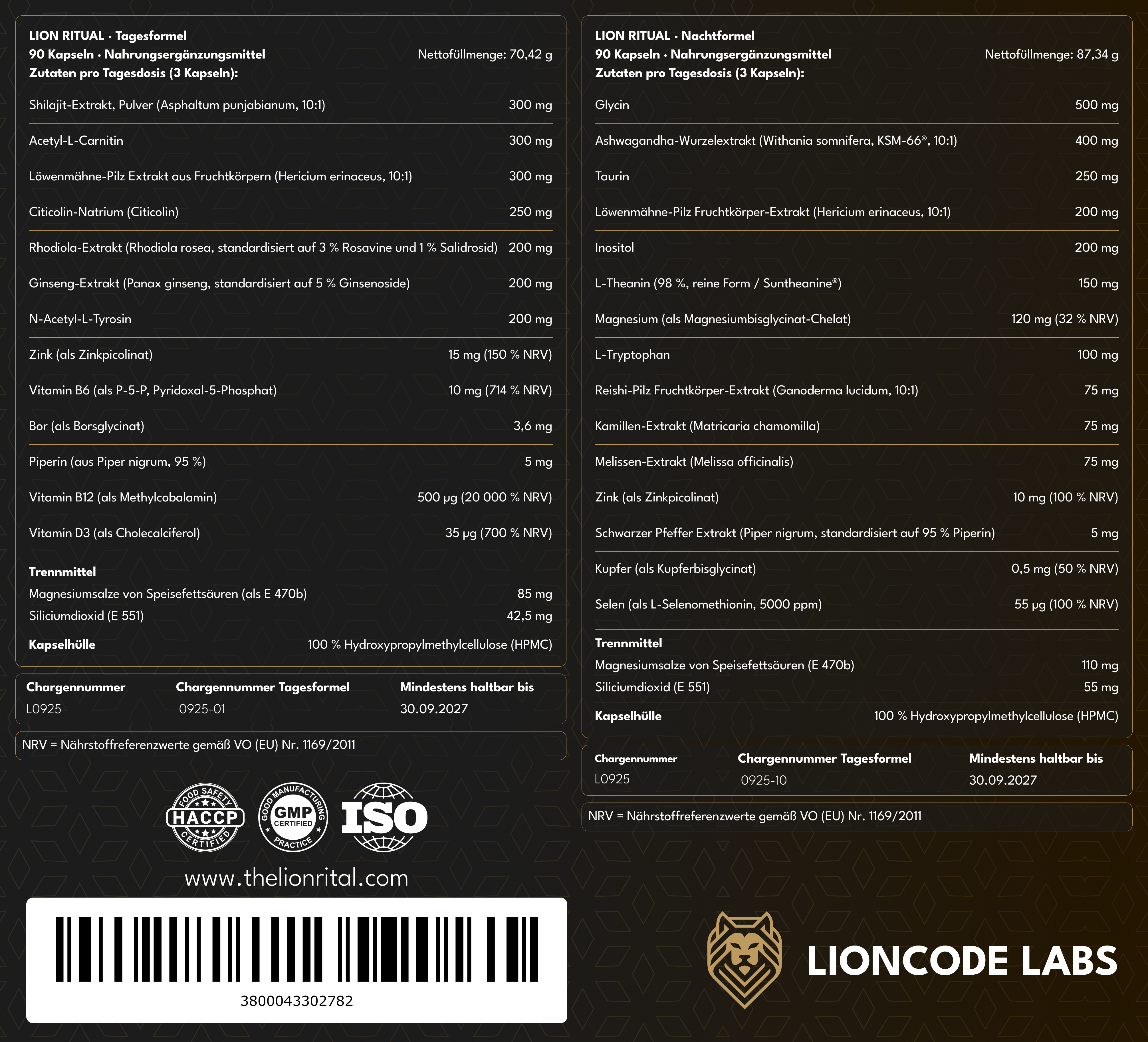 The Lion Ritual – 30-Tage AM/PM Performance-System